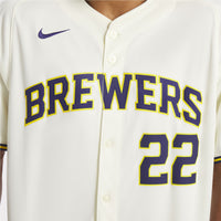 Christian Yelich Milwaukee Brewers Baseball Jersey, Sportswear Jersey Shirt, Lightweight Athletic Jersey, Casual Gift for Men, Style 200251770