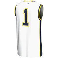 Toledo Rockets Basketball Jersey, White Lightweight Sportswear Jersey Shirt, Sleeveless Athletic Tank Jersey, Casual Gift for Men