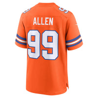 Zach Allen Denver Broncos Football Jersey, Orange Game Sportswear Jersey Shirt, Lightweight Breathable Athletic Jersey, Casual Gift for Men