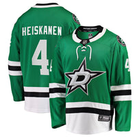Miro Heiskanen Dallas Stars Hockey Jersey, Green Breakaway Sportswear Jersey Shirt, Long Sleeve Hockey Sweater Jersey, Casual Gift for Men