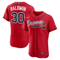 Drake Baldwin Atlanta Braves Baseball Jersey, Red Authentic Sportswear Jersey Shirt, Lightweight Breathable Athletic Jersey, Casual Gift for Men