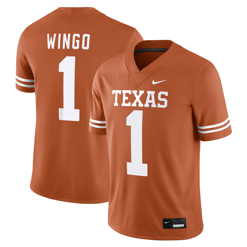Texas Longhorns Football Jersey, Orange Sportswear Jersey Shirt, Lightweight Breathable Athletic Jersey, Casual Gift for Men, Style 204338179