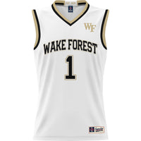 Wake Forest Demon Deacons Basketball Jersey, White Lightweight Sportswear Jersey Shirt, Sleeveless Athletic Tank Jersey, Casual Gift for Men