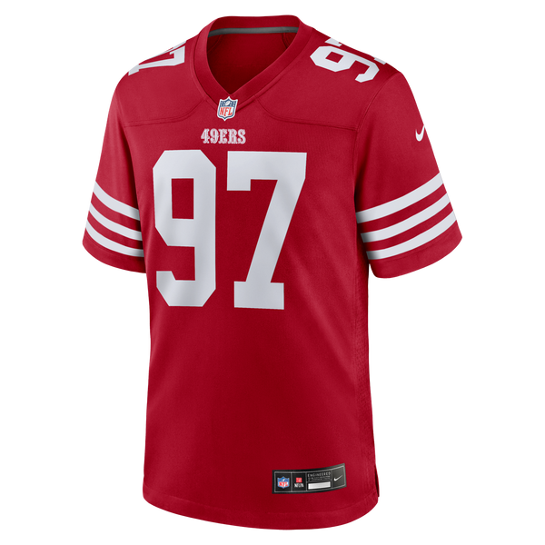 San Francisco 49ers Nick Bosa Scarlet Team Game Jersey