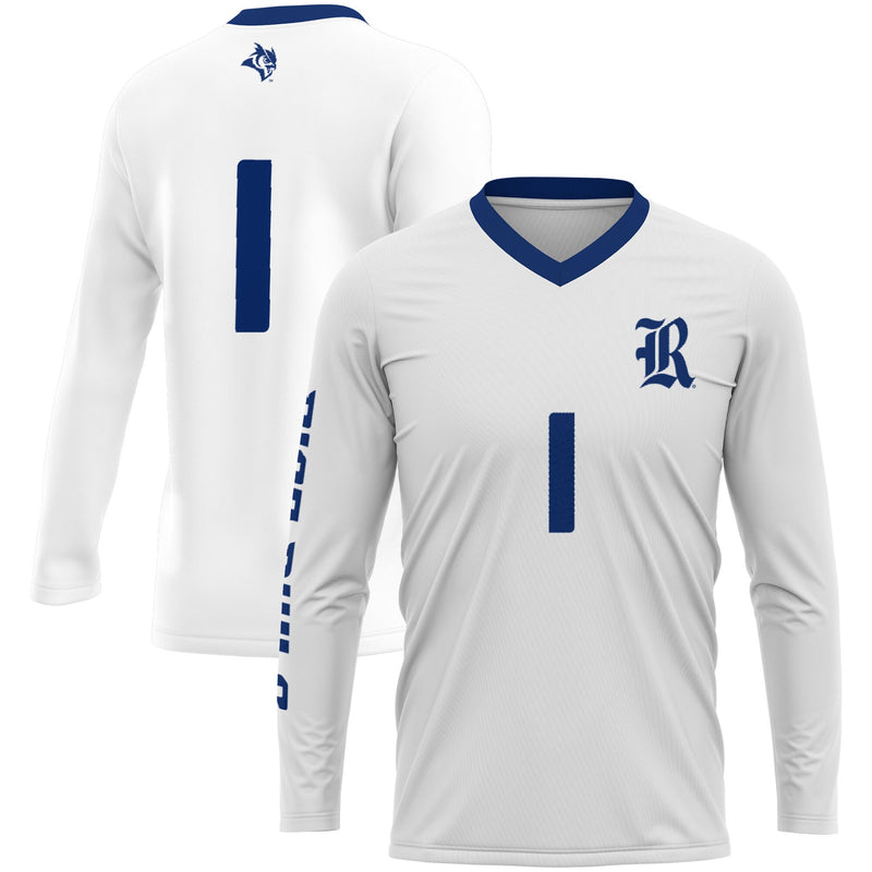 Rice Owls Volleyball Jersey, White Lightweight Sportswear Jersey Shirt, Lightweight Breathable Athletic Jersey, Casual Gift for Men