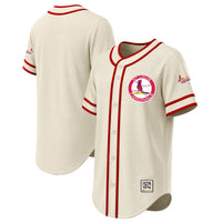 St. Louis Cardinals Baseball Jersey, Natural Throwback Sportswear Jersey Shirt, Lightweight Breathable Athletic Jersey, Casual Gift for Men