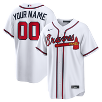 Atlanta Braves Baseball Jersey, White Sportswear Jersey Shirt, Lightweight Breathable Athletic Jersey, Casual Gift for Men, Style 2001925972