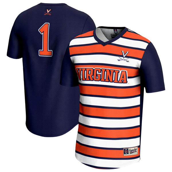 #1 Virginia Cavaliers Lightweight Soccer Fashion Jersey - Navy