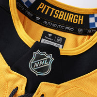 Pittsburgh Penguins Hockey Jersey, Gold Sportswear Jersey Shirt, Long Sleeve Hockey Sweater Jersey, Casual Gift for Men, Style 203134954