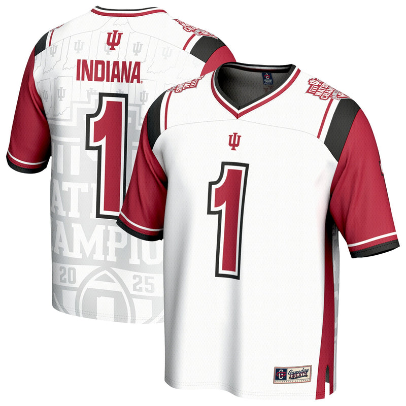 Indiana Hoosiers Football Jersey, White Fashion Sportswear Jersey Shirt, Lightweight Breathable Athletic Jersey, Casual Gift for Men