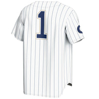 Georgetown Hoyas Baseball Jersey, White Fashion Lightweight Sportswear Jersey Shirt, Lightweight Breathable Athletic Jersey, Casual Gift for Men