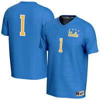 UCLA Bruins Collegiate Soccer Jersey, Blue Fashion Sportswear Jersey Shirt, Lightweight Breathable Athletic Jersey, Casual Gift for Men