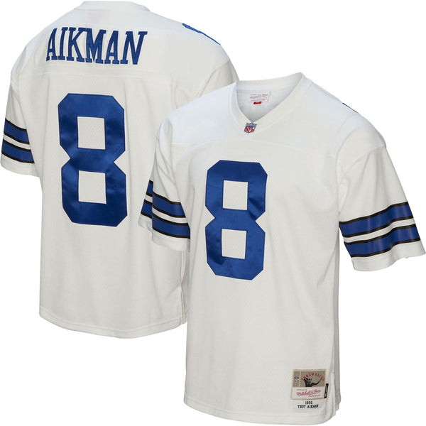 Dallas Cowboys Troy Aikman White Legacy Replica Jersey