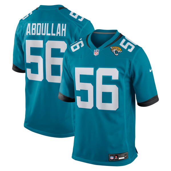 Jacksonville Jaguars Yasir Abdullah Teal Team Game Jersey