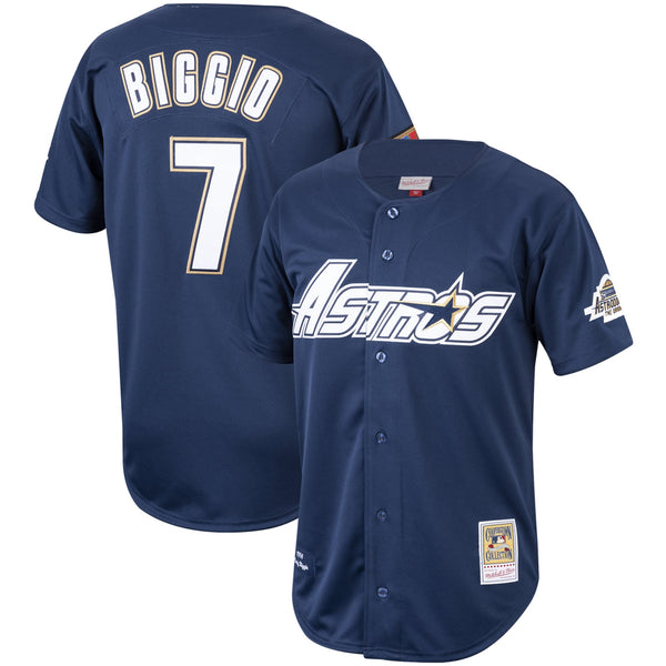 Houston Astros Craig Biggio Navy Cooperstown Collection 1994 Authentic Jersey