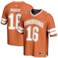Texas Longhorns Football Jersey, Orange Lightweight Sportswear Jersey Shirt, Lightweight Breathable Athletic Jersey, Casual Gift for Men