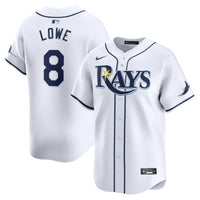 Brandon Lowe Tampa Bay Rays Baseball Jersey, White Limited Sportswear Jersey Shirt, Lightweight Breathable Athletic Jersey, Casual Gift for Men