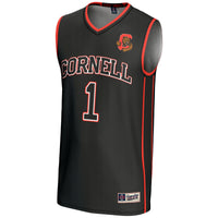 Cornell Big Red Basketball Jersey, Black Lightweight Sportswear Jersey Shirt, Sleeveless Athletic Tank Jersey, Casual Gift for Men