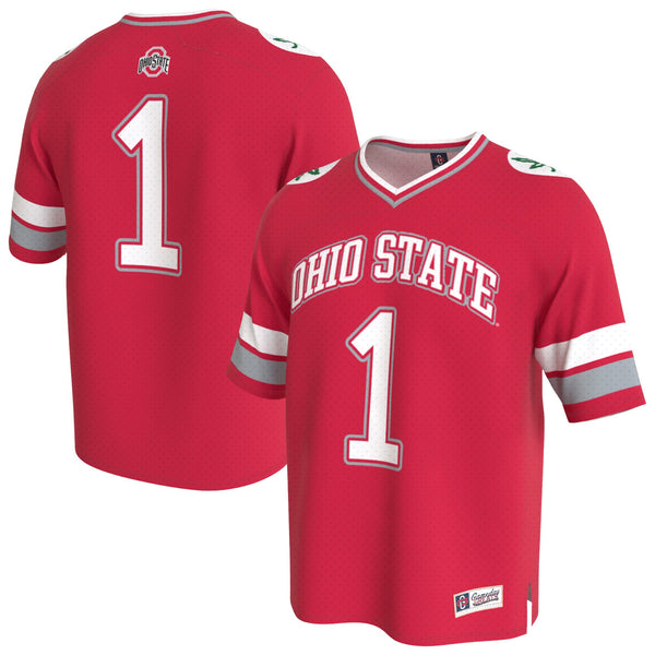 Ohio State Buckeyes Lightweight Collegiate Football Fashion Jersey - Scarlet