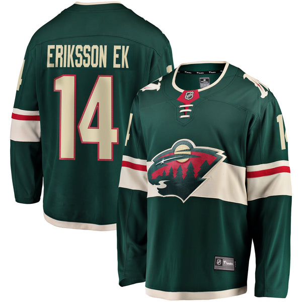 Minnesota Wild Joel Eriksson Ek Green Breakaway Jersey