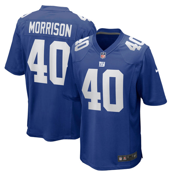 New York Giants Joe Morrison Royal Retired Player Jersey
