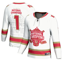 Denver Pioneers Hockey Jersey, White Fashion Sportswear Jersey Shirt, Long Sleeve Hockey Sweater Jersey, Casual Gift for Men