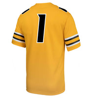 Missouri Tigers Football Jersey, Gold Game Alternate Sportswear Jersey Shirt, Lightweight Breathable Athletic Jersey, Casual Gift for Men