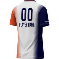 Virginia Cavaliers Soccer Jersey, White Lightweight Sportswear Jersey Shirt, Lightweight Breathable Athletic Jersey, Casual Gift for Men