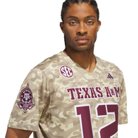 Texas A&M Aggies Football Jersey, Beige Sportswear Jersey Shirt, Lightweight Breathable Athletic Jersey, Casual Gift for Men