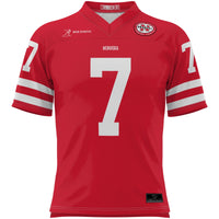Nebraska Huskers Football Jersey, Scarlet Sportswear Jersey Shirt, Lightweight Breathable Athletic Jersey, Casual Gift for Men, Style 201084332