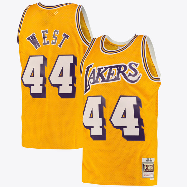Los Angeles Lakers Jerry West Road Swingman Jersey - Light Gold
