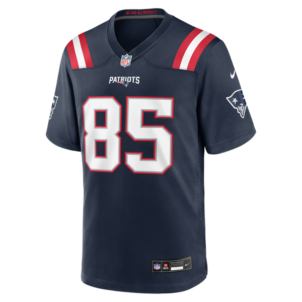 New England Patriots Hunter Henry Navy Team Game Jersey