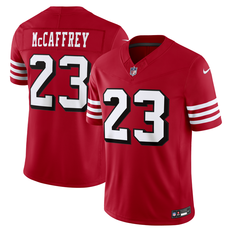 Christian McCaffrey San Francisco Football Jersey, Sportswear Jersey Shirt, Lightweight Athletic Jersey, Casual Gift for Men, Style 2001807535