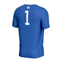 Kentucky Wildcats Soccer Jersey, Royal Fashion Lightweight Sportswear Jersey Shirt, Lightweight Breathable Athletic Jersey, Casual Gift for Men
