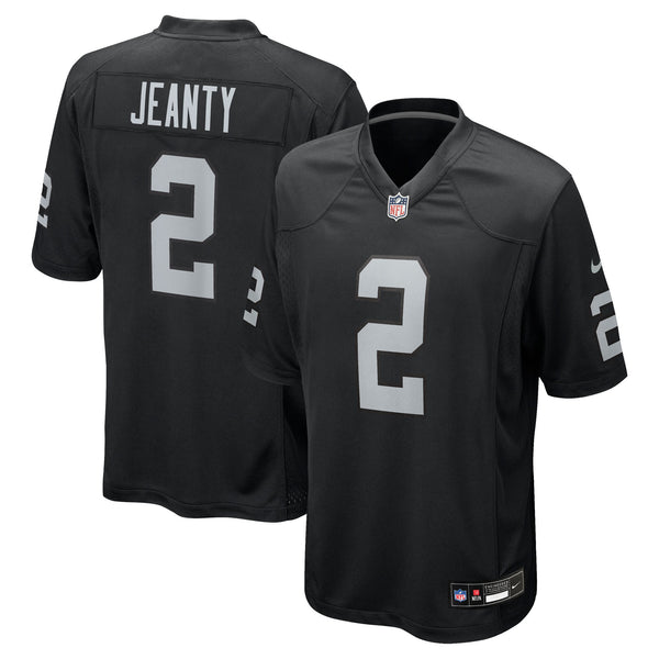 Las Vegas Raiders Ashton Jeanty Black Team Game Jersey