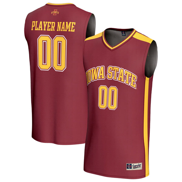 Iowa State Cyclones Lightweight Collegiate Basketball NIL Pick-A-Player Fashion Jersey - Cardinal