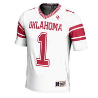 Oklahoma Sooners Football Jersey, White Sportswear Jersey Shirt, Lightweight Breathable Athletic Jersey, Casual Gift for Men, Style 200589007