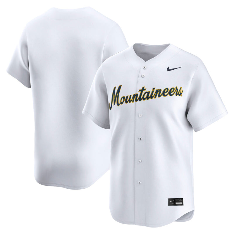 West Virginia Mountaineers Baseball Jersey, White Limited Sportswear Jersey Shirt, Lightweight Breathable Athletic Jersey, Casual Gift for Men