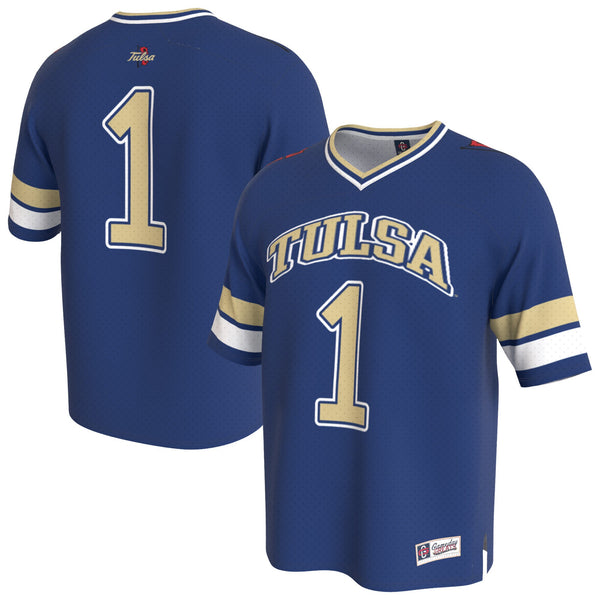 Tulsa Golden Hurricane Lightweight Collegiate Football Fashion Jersey - Royal