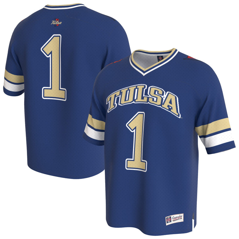 Tulsa Golden Hurricane Football Jersey, Royal Fashion Sportswear Jersey Shirt, Lightweight Breathable Athletic Jersey, Casual Gift for Men