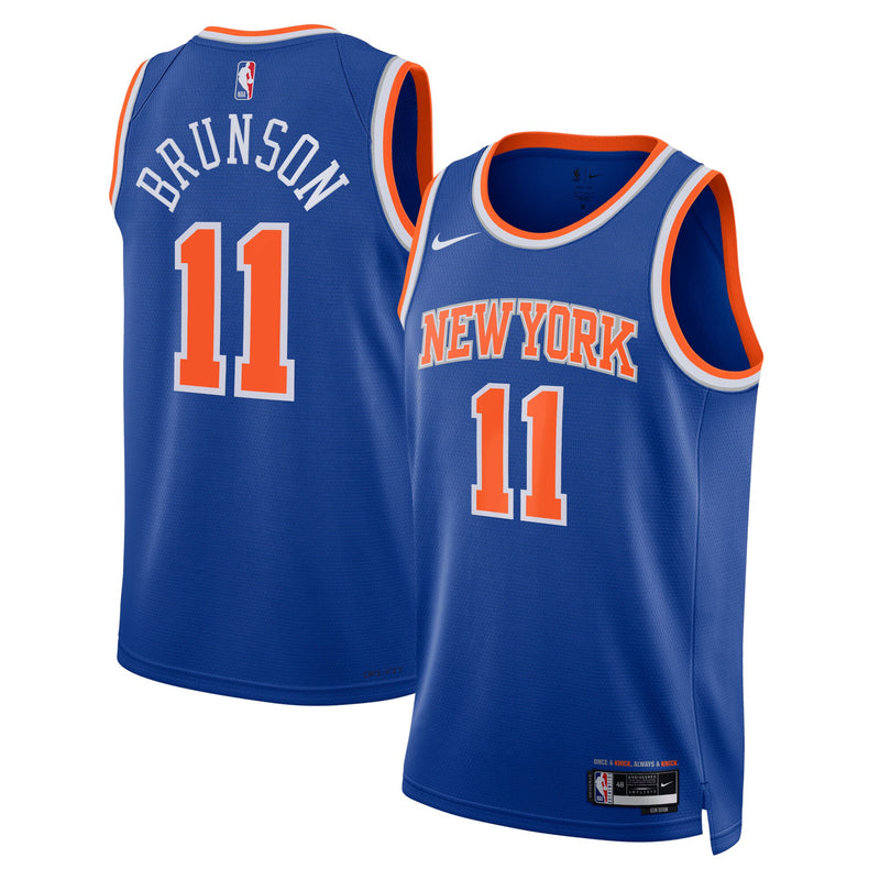 Jalen Brunson New York Knicks Basketball Jersey, Blue Swingman Sportswear Jersey Shirt, Sleeveless Athletic Tank Jersey, Casual Gift for Men