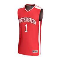 Northeastern Huskies Basketball Jersey, Red Fashion Lightweight Sportswear Jersey Shirt, Sleeveless Athletic Tank Jersey, Casual Gift for Men