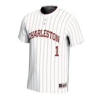Charleston Cougars Softball Jersey, White Fashion Sportswear Jersey Shirt, Lightweight Breathable Athletic Jersey, Casual Gift for Men