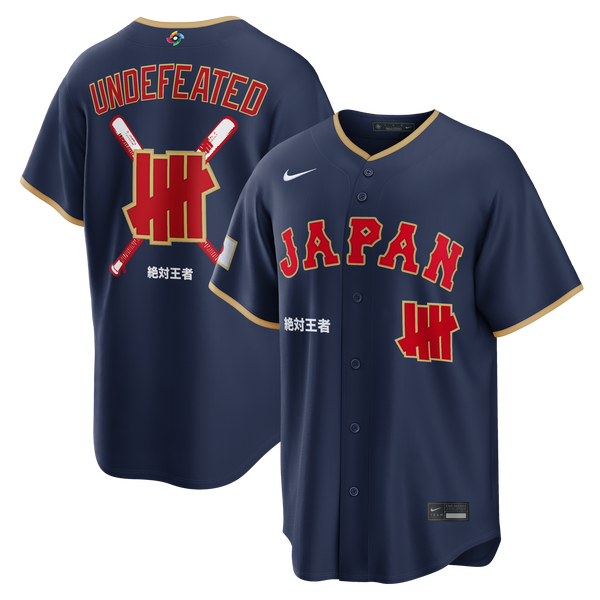 Japan Baseball x Undefeated Navy 2026 World Baseball Classic Stadium Jersey