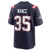 Jim Nance New England Patriots Football Jersey, Navy Sportswear Jersey Shirt, Lightweight Breathable Athletic Jersey, Casual Gift for Men