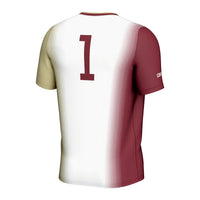 Charleston Cougars Soccer Jersey, White Lightweight Sportswear Jersey Shirt, Lightweight Breathable Athletic Jersey, Casual Gift for Men