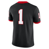 Georgia Bulldogs Football Jersey, Black Game Alternate Sportswear Jersey Shirt, Lightweight Breathable Athletic Jersey, Casual Gift for Men