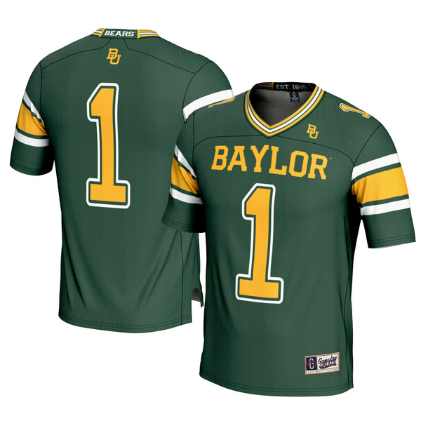 #1 Green Baylor Bears Football Jersey