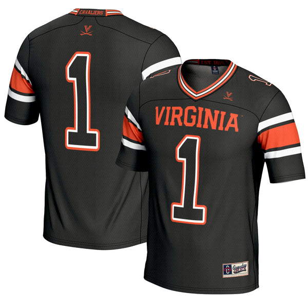 #1 Virginia Cavaliers Endzone Football Jersey - Black
