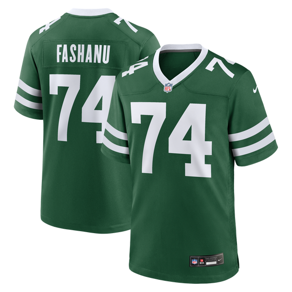 New York Jets Olu Fashanu Gotham Green Player Game Jersey